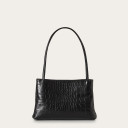 Eva Bag M, black croco